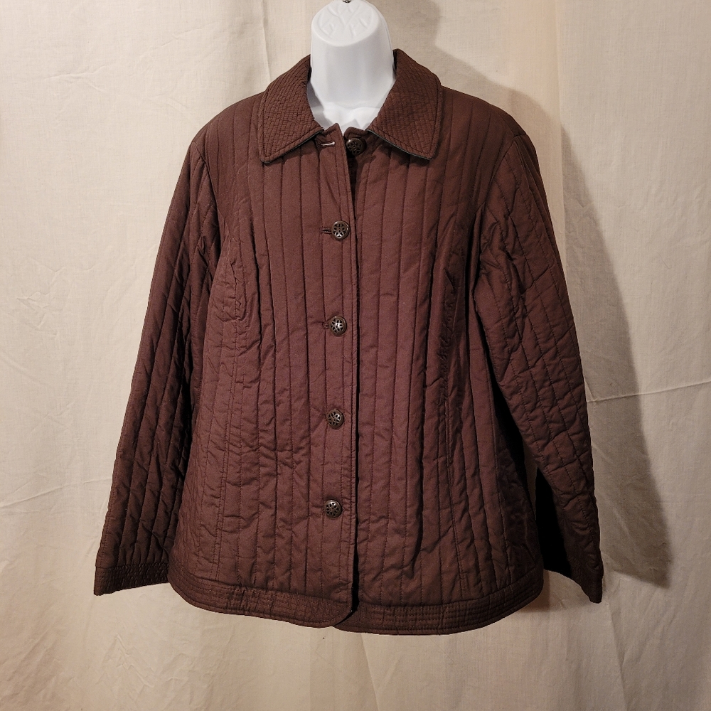 Liz Claiborne Brown Cotton 1X Jacket